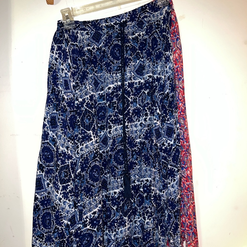 Three Hollister Maxi Skirts (1 blue) & (2 pink)